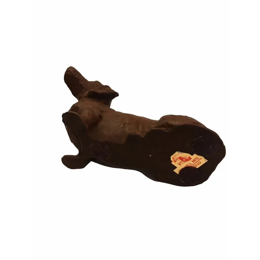 Red‎ Mill Mfg Brown Dachshund Sculpture Dog Figure Hand made in USA